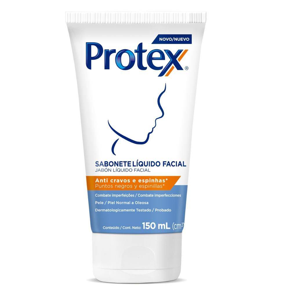 Sabonete Líquido Protex Anti Cravos e Espinhas Facial 150ml