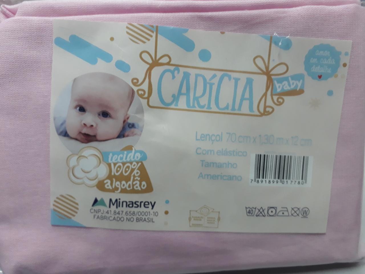 Lençol c/ Elástico Carícia Baby