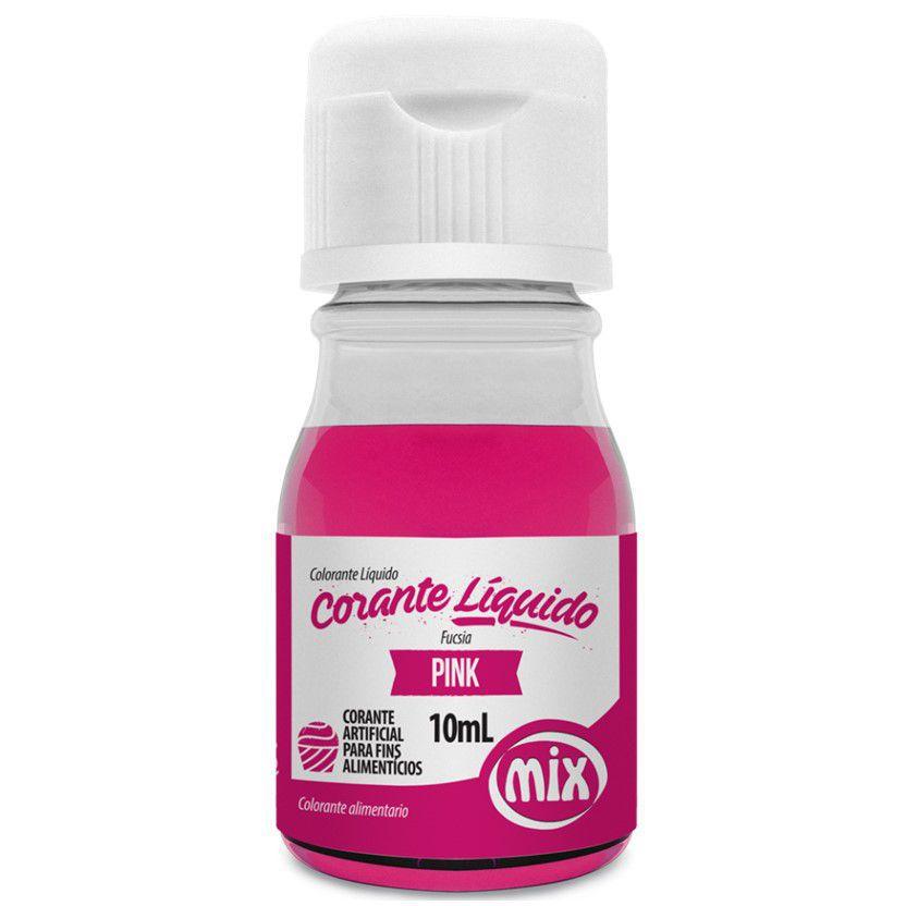 Corante Liquido 10Ml Pink  - Santa Bella