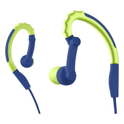 Fone De Ouvido Pulse Earhook Sport Azul-Verde