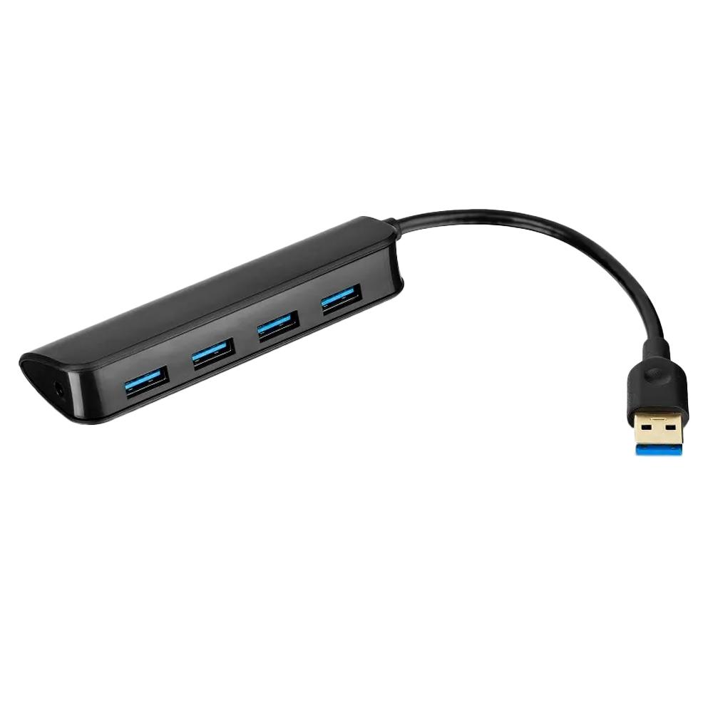 HUB USB Multilaser Super Speed 4 Portas, Preto - AC289