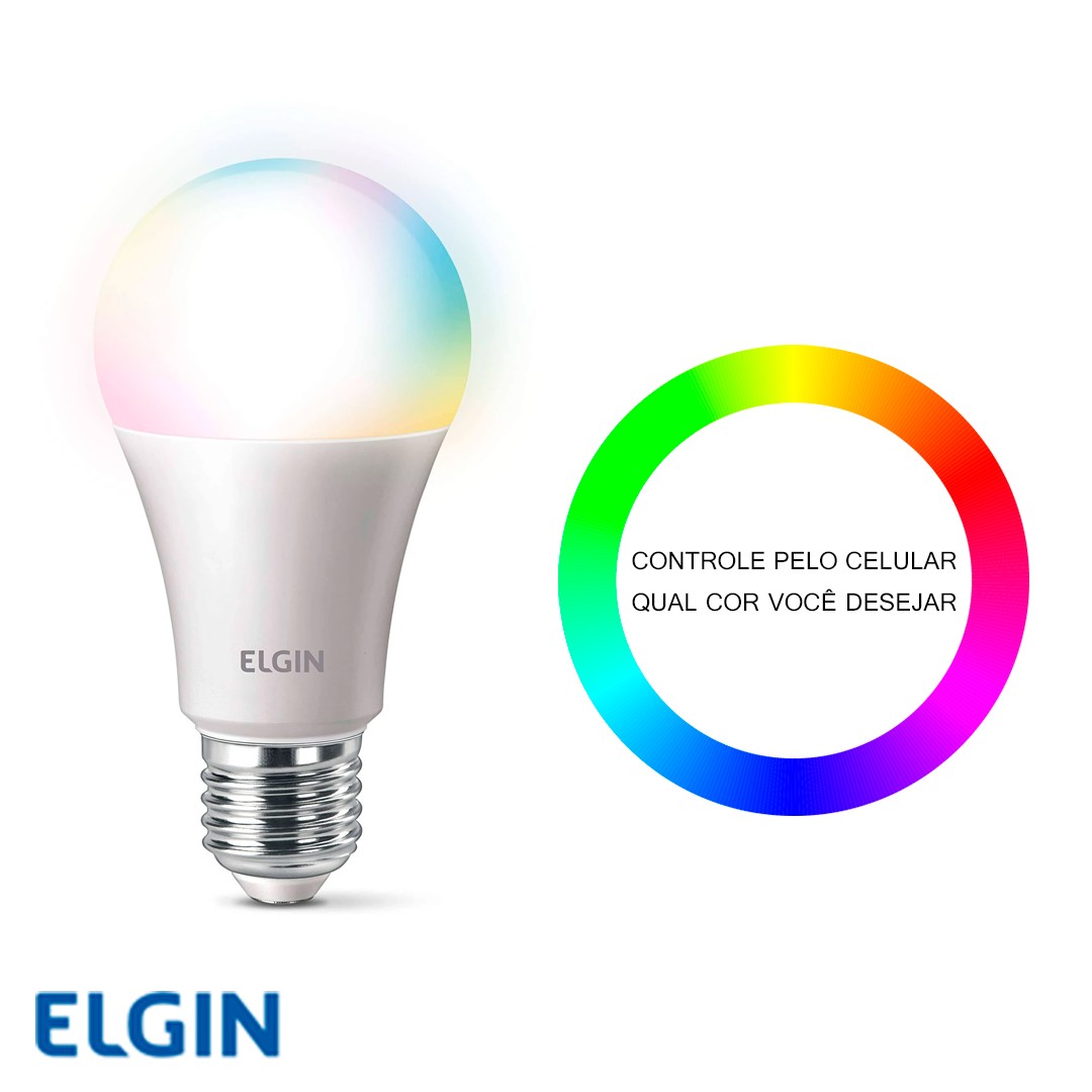 Lâmpada Bulbo LED A60 10W BIV Smart Elgin