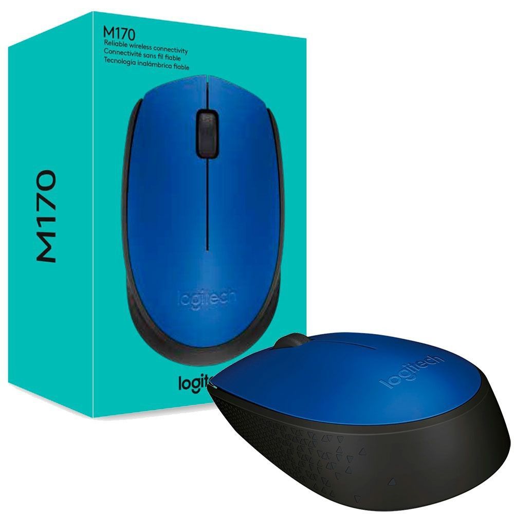 Mouse S Fio Rc Nano M170 Azul Logitech