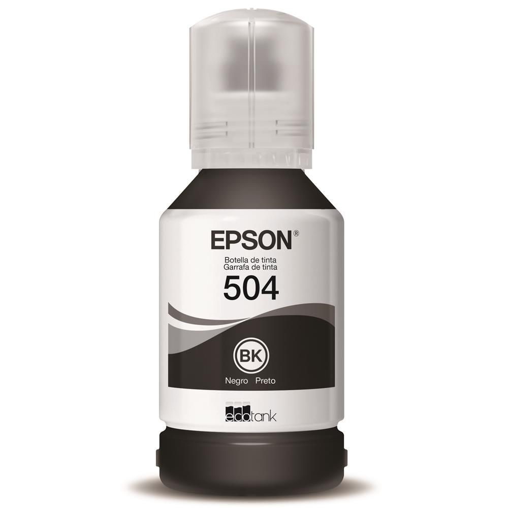 Refil Tinta Epson T504 Preto L4150