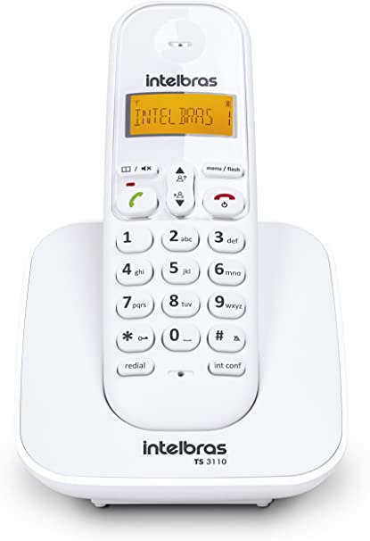 Telefone Sem Fio Intelbras, Branco - TS3110