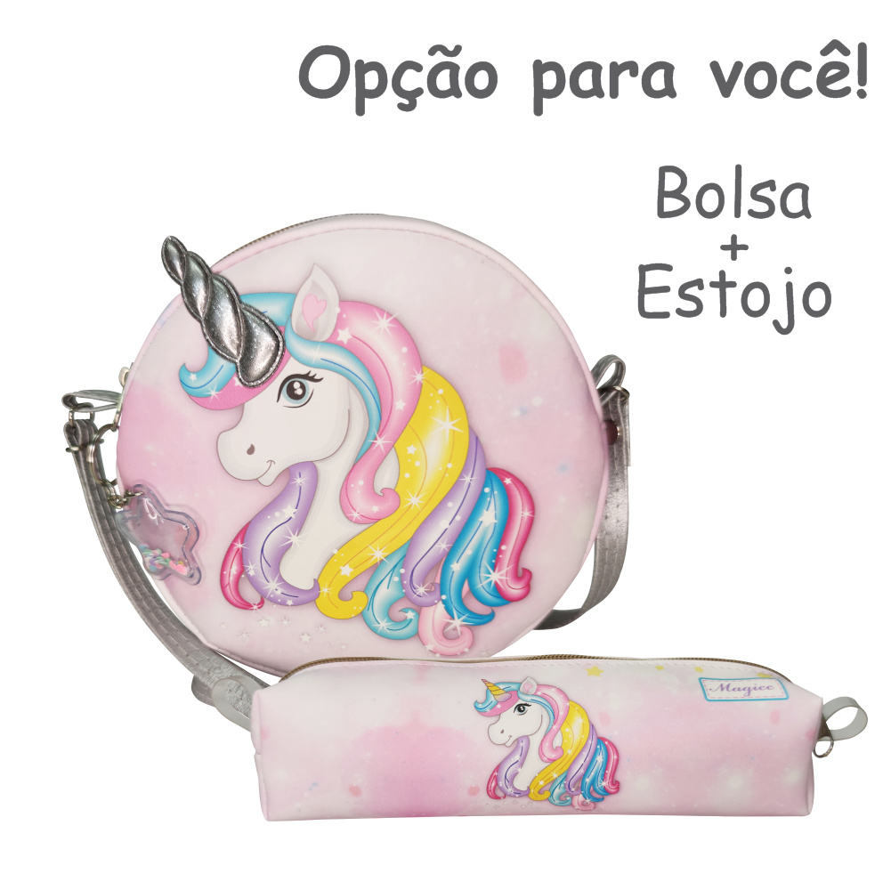 Bolsa Infantil Unicórnio Rosa, Magicc  - Magicc Bolsas