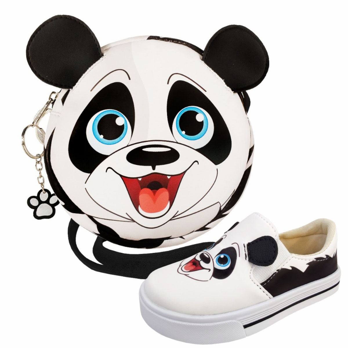 Kit Infantil Bolsa e Tênis Panda, Magicc Kids
