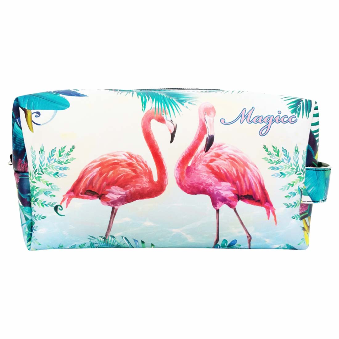 Necessaire Tropical Feminina Flamingos, Magicc