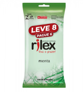 Preservativo Rilex Menta Leve 8 Pague 6