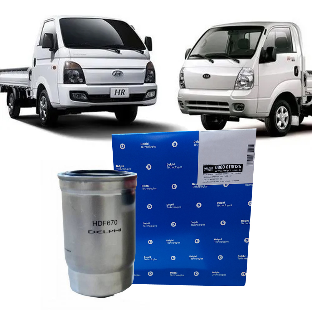 Filtro Combustível Hr Bongo K2500 2013 a 2019
