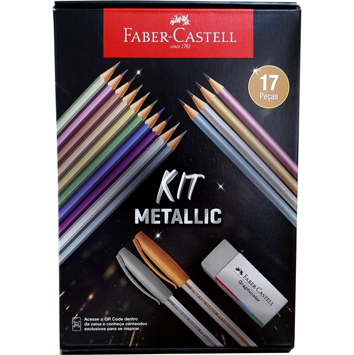 Kit Faber Castell Metallic 17 Itens