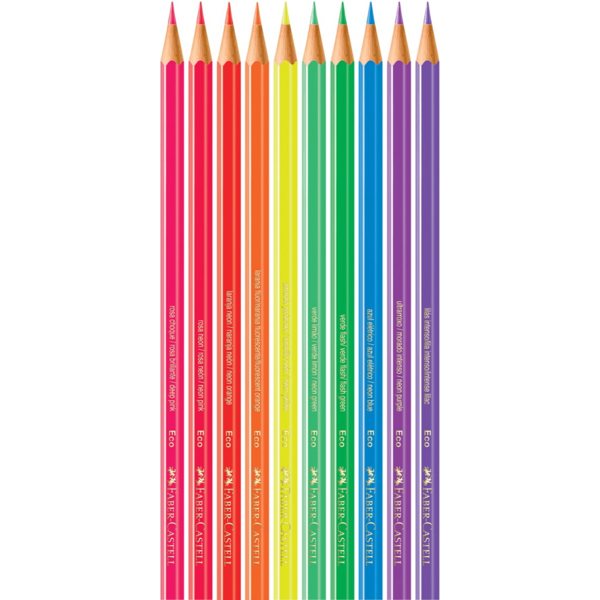 Lápis de Cor Faber Castell 10 Cores Neon