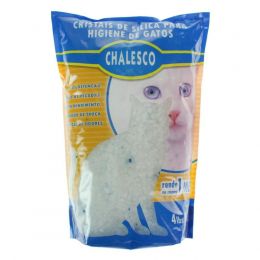 Areia Higienica para Gato Silica Chalesco - 1,8 Kg