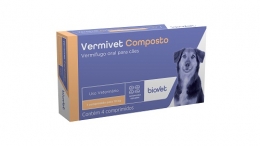 Vermífugo Vermivet Composto - 4 Comprimidos