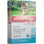 Antipulgas e Carrapatos Advantage Max 3 1,0 ml - Cães De 04 a 10 Kg