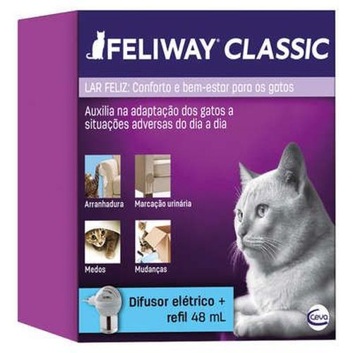 Feliway Classic Difusor Elétrico + Refil - 48 Ml