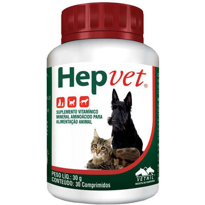 Suplemento Hepvet - 30 Comprimidos