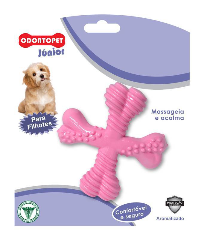 Brinquedo Odontopet Junior Spinner Rosa - Pet Flex