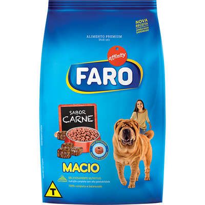 Ração Faro Macio Cães Adultos e Filhotes Carne - 900 Gr