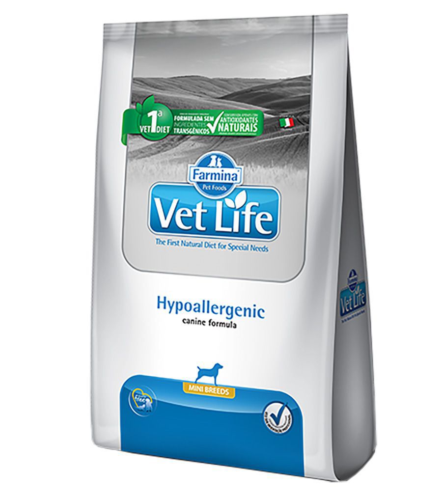 Ração Vet Life Dog Hypoallergenic Mini - 10,1 Kg
