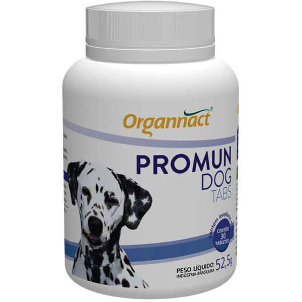 Suplemento Organnact Promun Dog Tabs - Pote 52,5 grs