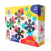 Jogo Star Plic Estrela Baby - Caixa Encaixa Bloco De Montar