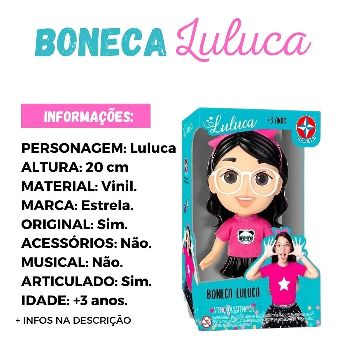 Boneca Luluca  20 Cm - Estrela