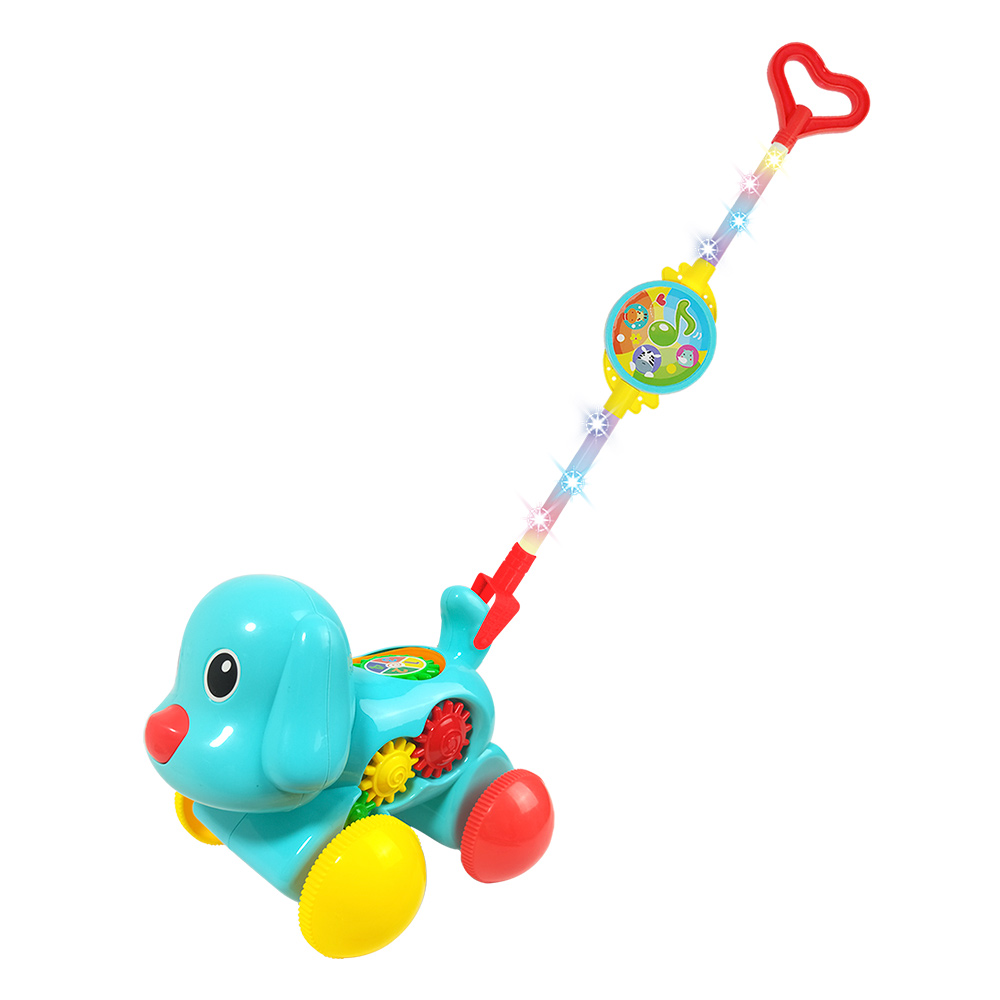 Empurra Baby Musical Brinquedo Infantil Cachorro - Dm Toys