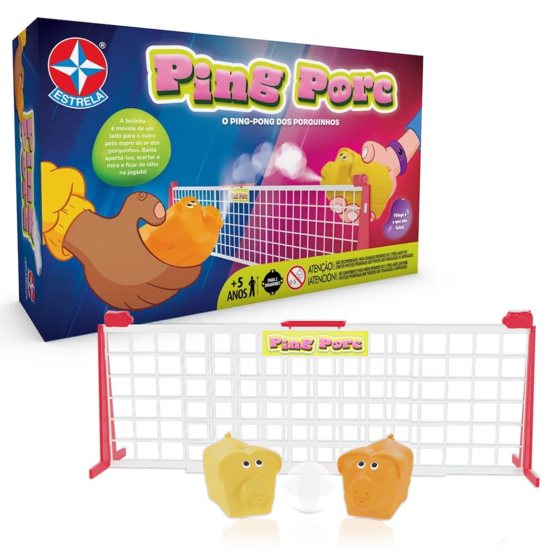 Jogo Ping Pong Porc Porquinho Infantil Brinquedo Interativo