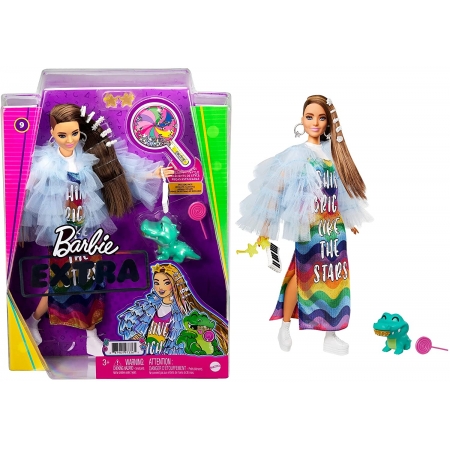 Barbie Extra - Barbie Jaqueta com Babados com Pet