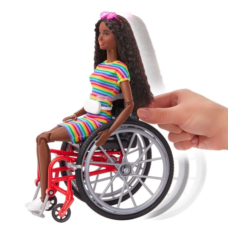 Barbie Fashionista - Cadeira de Rodas Cabelos Cacheados