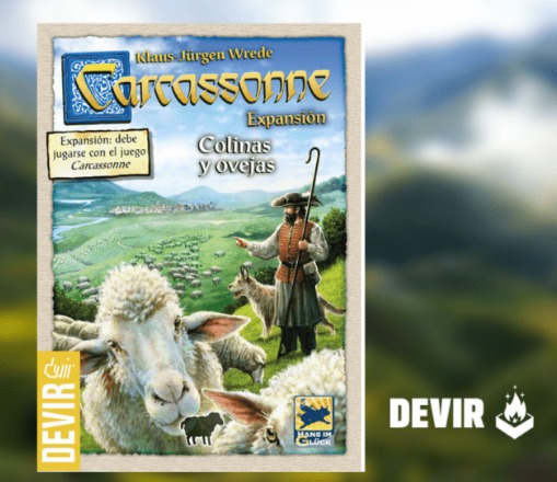 Carcassonne Expansão  A Colinas e Ovelhas (2º Edição)