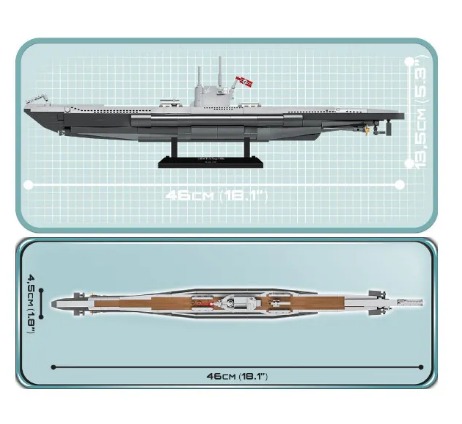 Cobi 4828 - Submarino Alemão U-BOOT U47 TYP VIIB