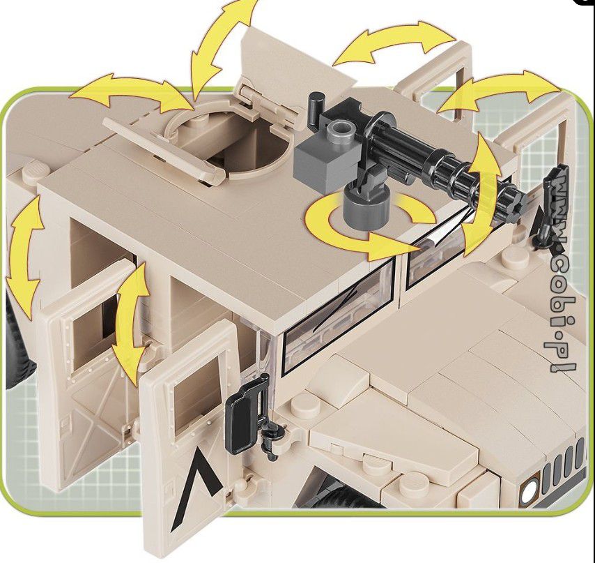COBI Small Army - Nato Armored All-Terrain Vehicle - Humvee Desert