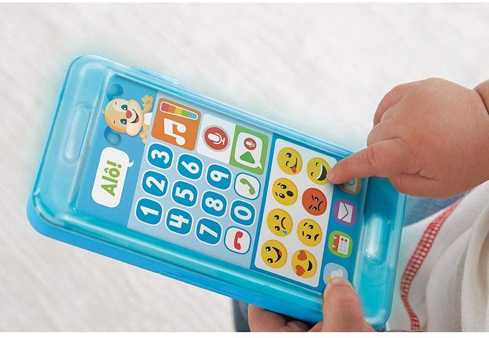 Fisher-Price® Aprender e Brincar- Telefone Emojis Azul