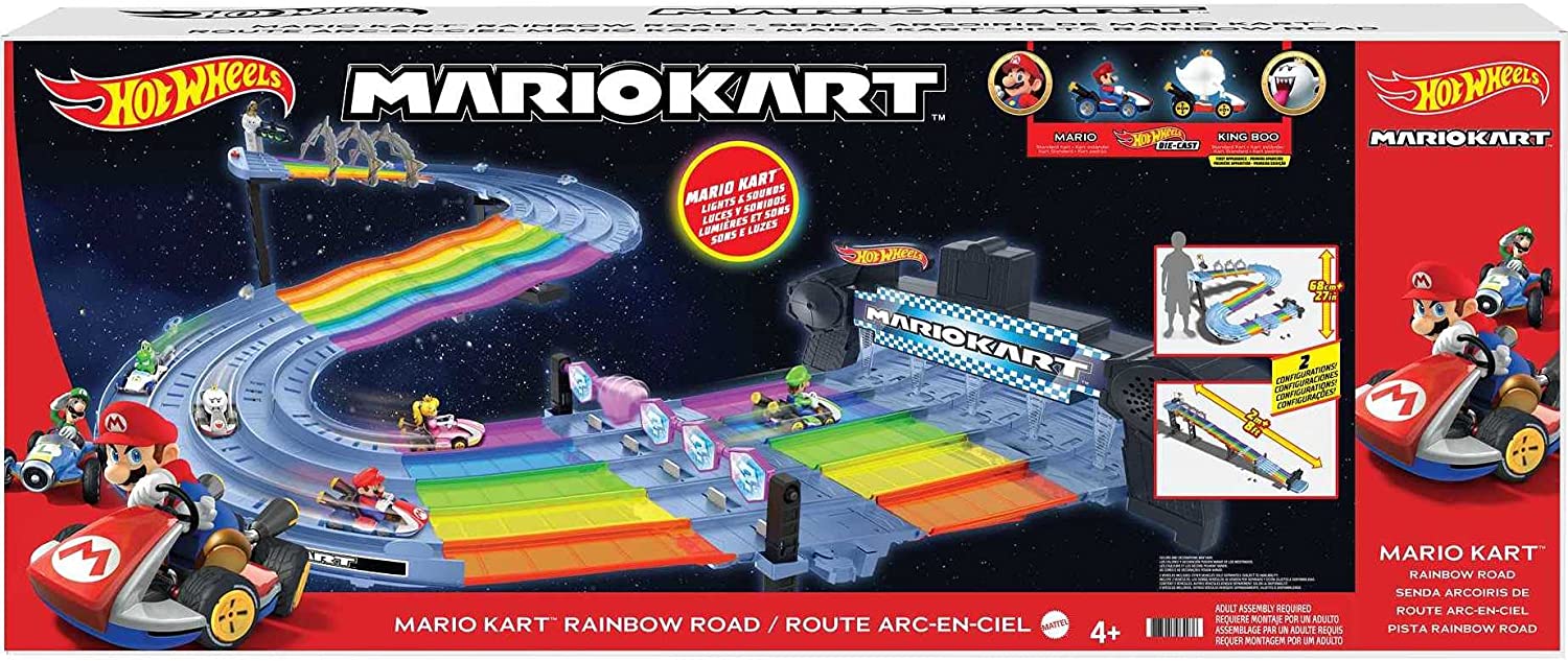 Hot Wheels - Mario Kart Pista Rainbow Road