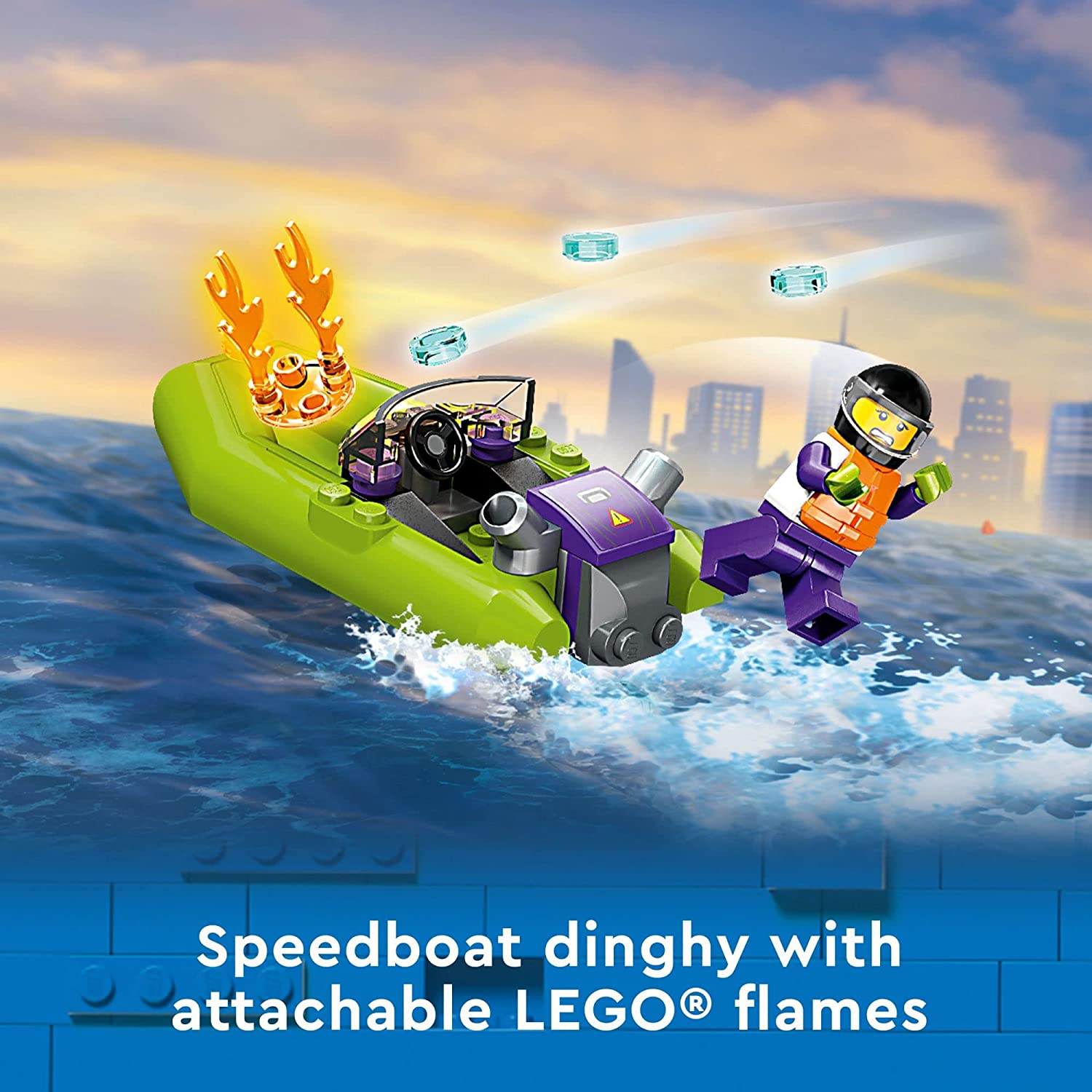 LEGO City - Barco de Resgate dos Bombeiros 60373