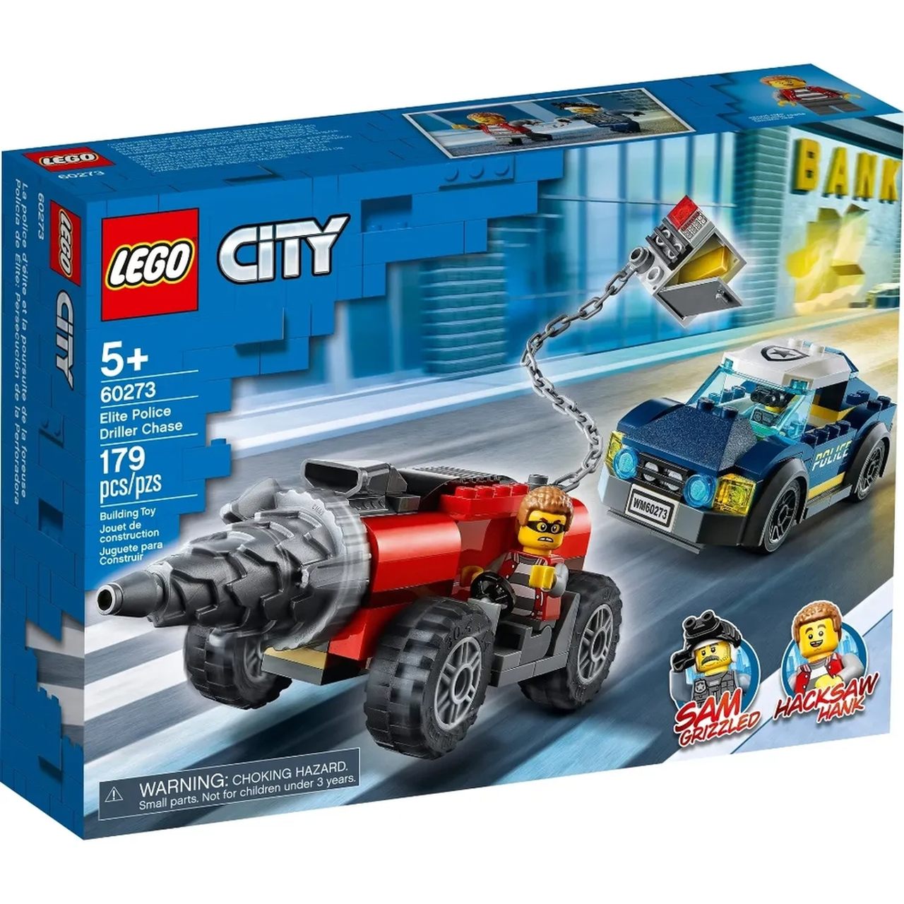 LEGO City - Polícia de Elite: Perseguição de Carro Perfurador 60273