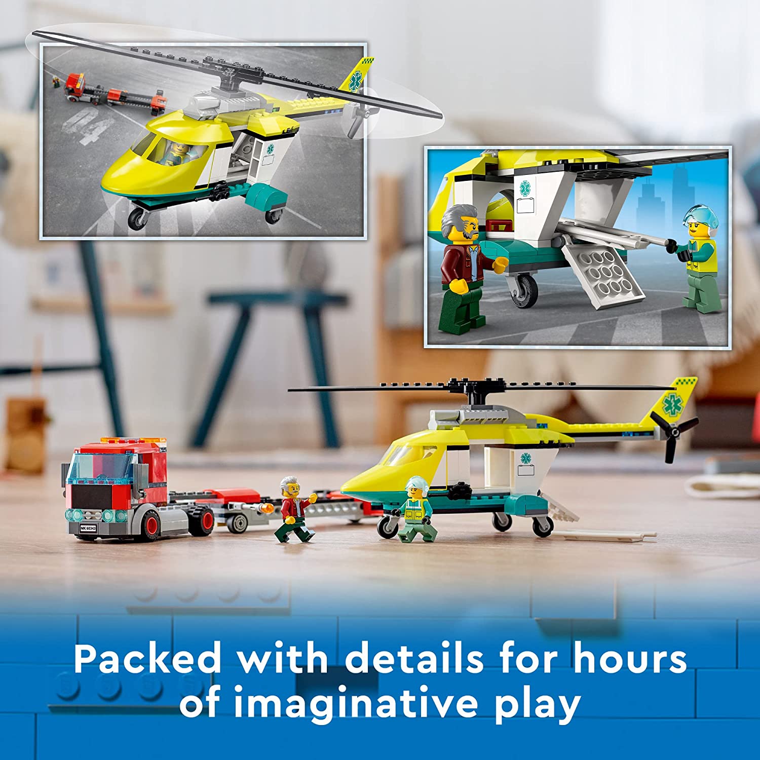 LEGO City - Transporte de Helicóptero de Salvamento 60343