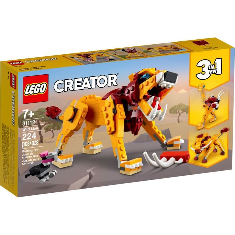 LEGO Creator 3 em 1 - Leão Selvagem 31112