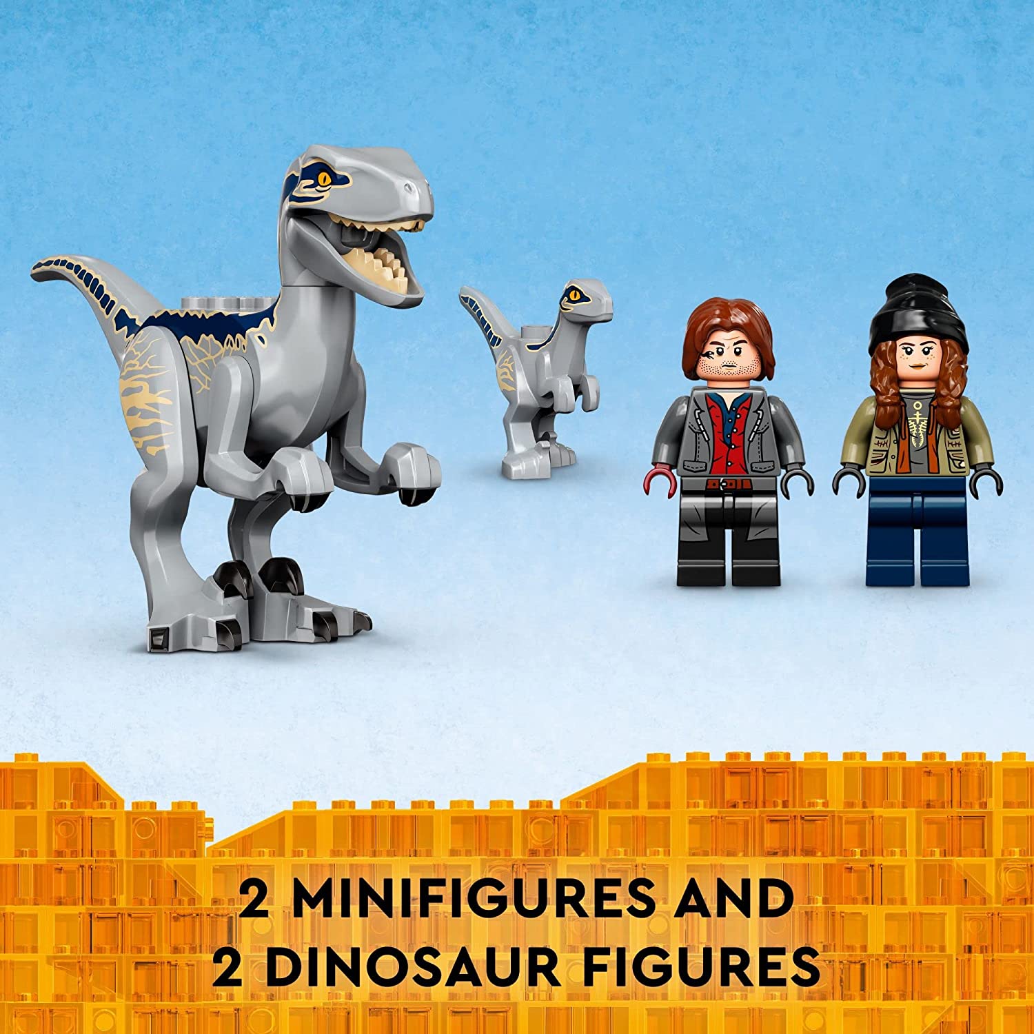 LEGO Jurassic World- Captura dos Velociraptores Blue e Beta 76946