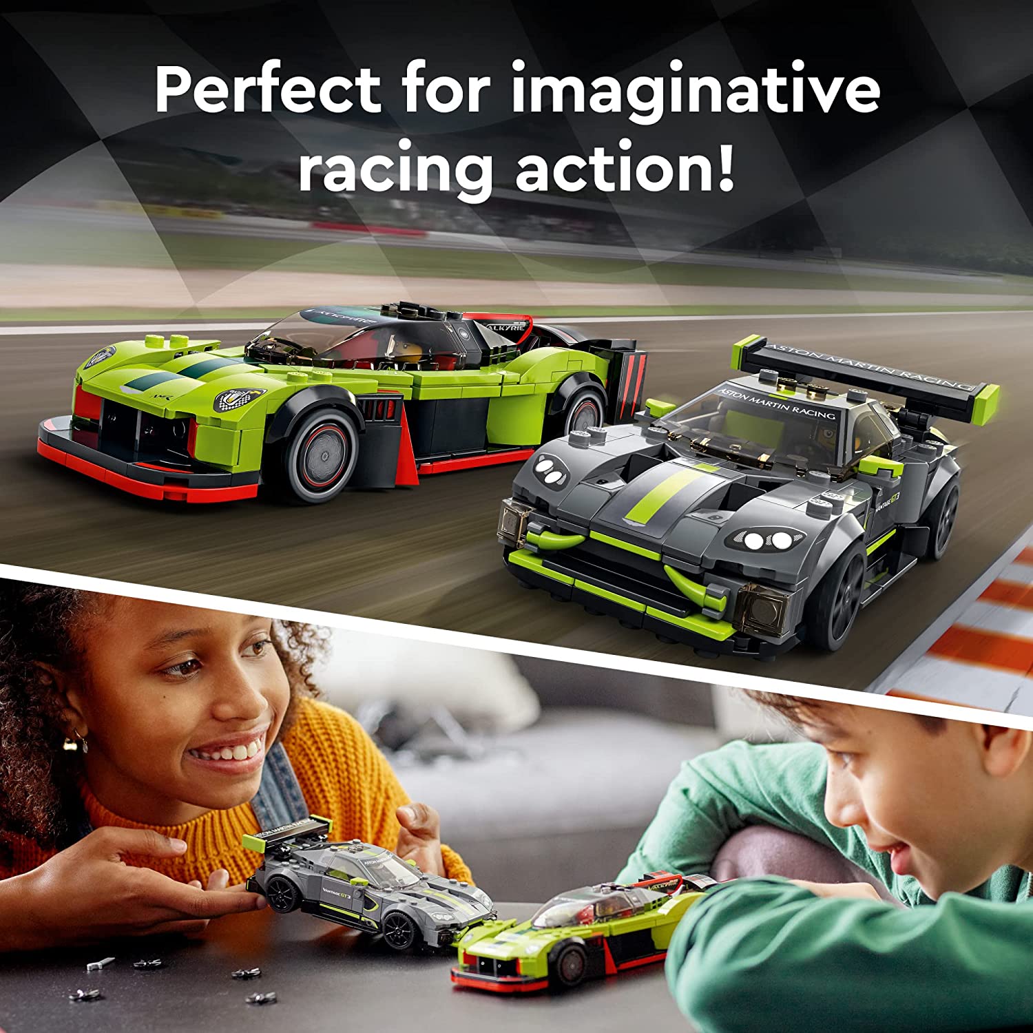 LEGO Speed Champions  - Aston Martin Valkyrie AMR Pro e Aston Martin Vantage GT3 76910
