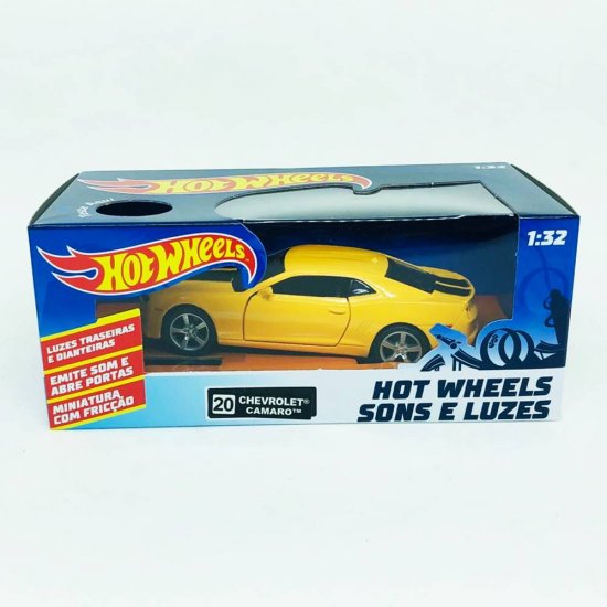 Hot Wheels - Miniatura Carro Chevrolet Camaro - C/ Luz e Som  