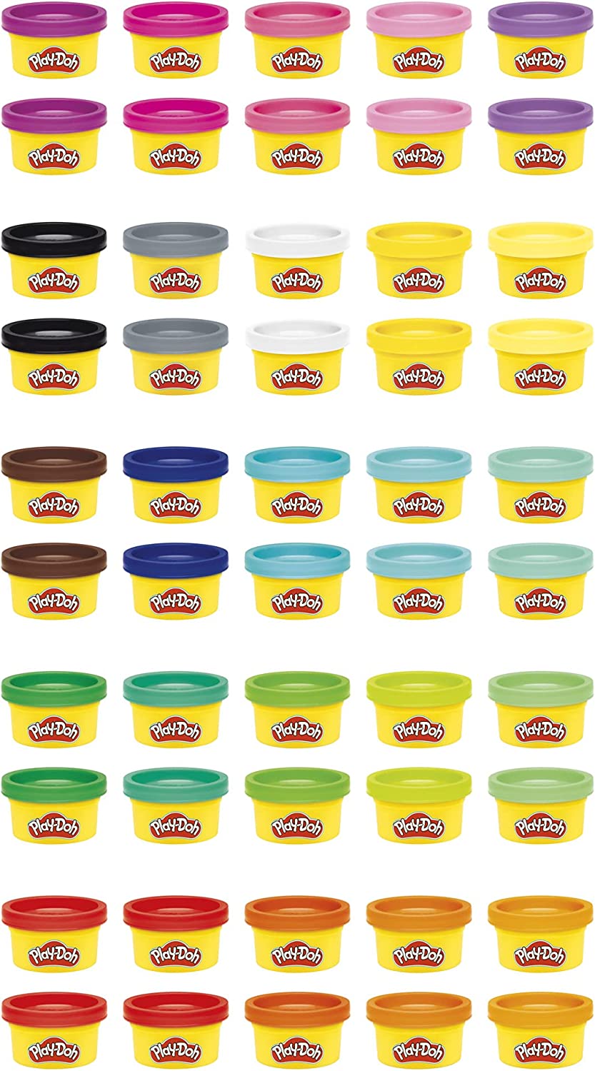 Play Doh - Kit com 50 Potes de Cores