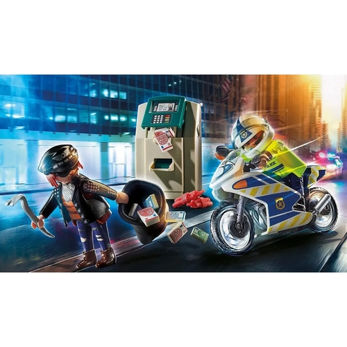 Playmobil City Action - Caixa Eletrônico Com Policial e Fugitivo 70572