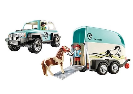 Playmobil Country - Carro com Trailer e Ponei 70511