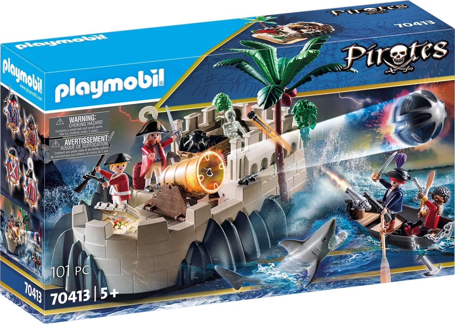 Playmobil Piratas - Barco a Remo com canhão 70413