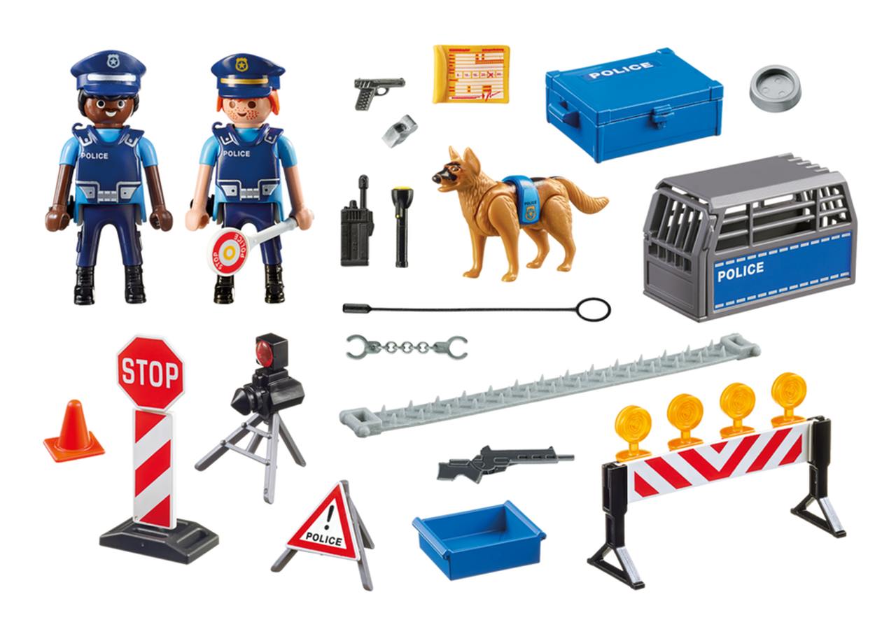 Playmobil Unidade Policial de Bloqueio com Cães 6924