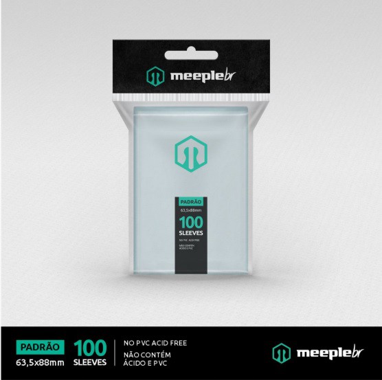 Sleeves MeepleBR - PADRÃO (63,5 x 88 mm)