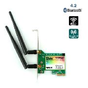 Placa Wi-Fi PCI-e Dual Band 2.4 / 5 Ghz 1167Mbps + Bluetooth 4.2